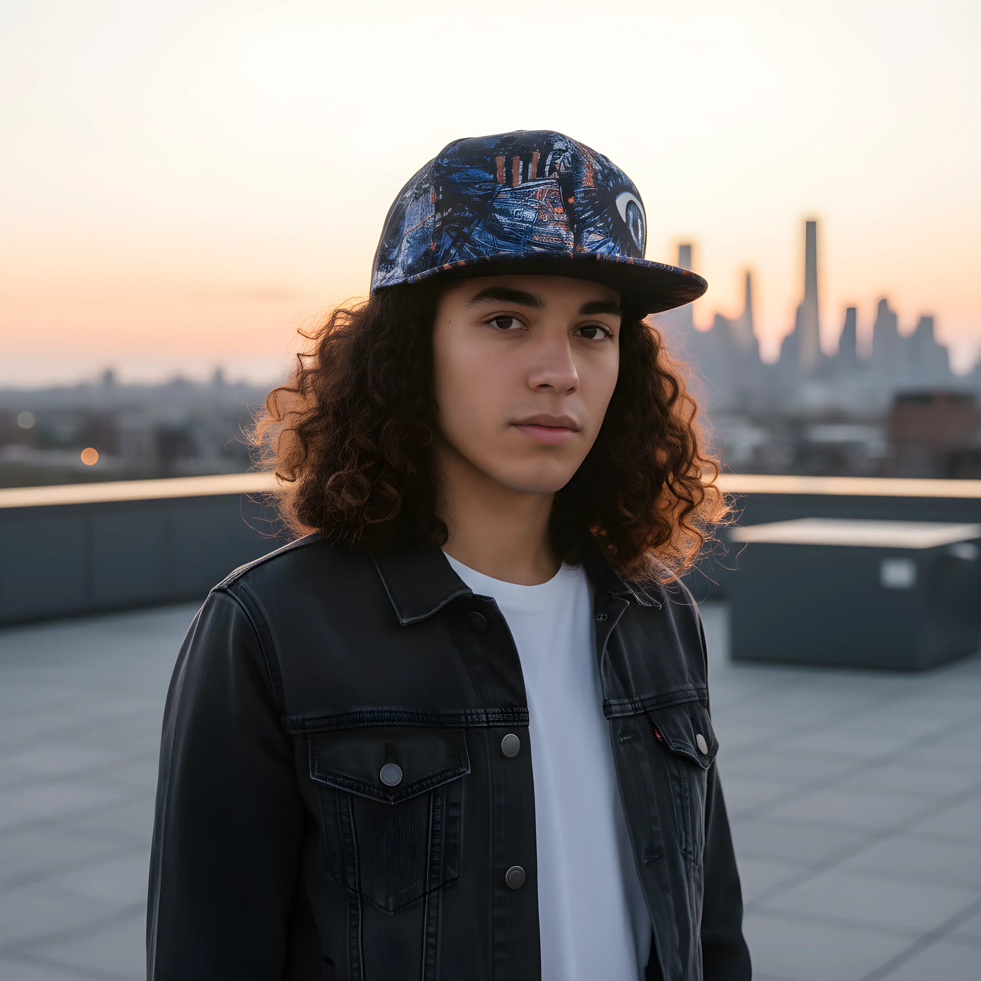 Black & White "NY Heart" Cap