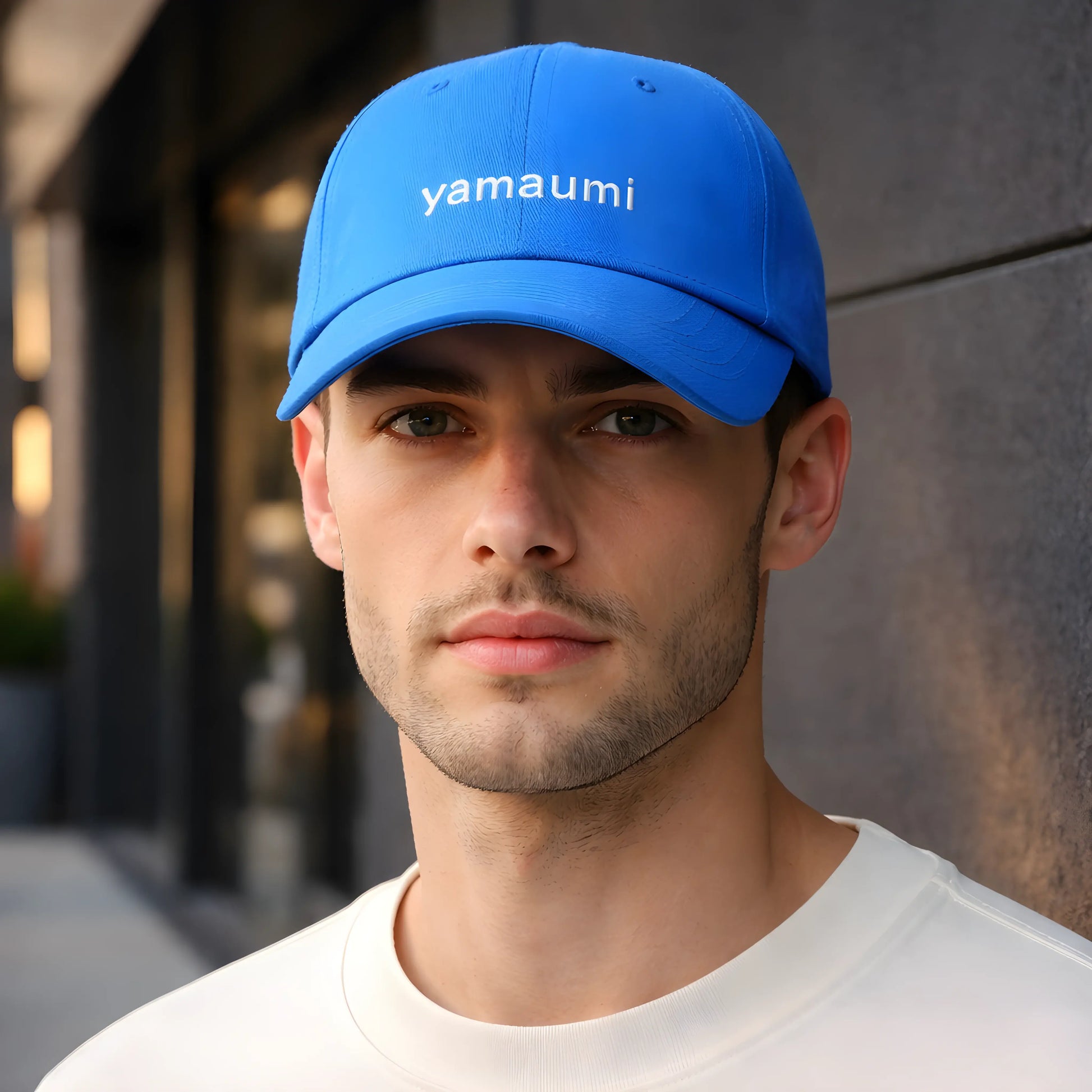 Yamaumi Minimalist Blue Cap