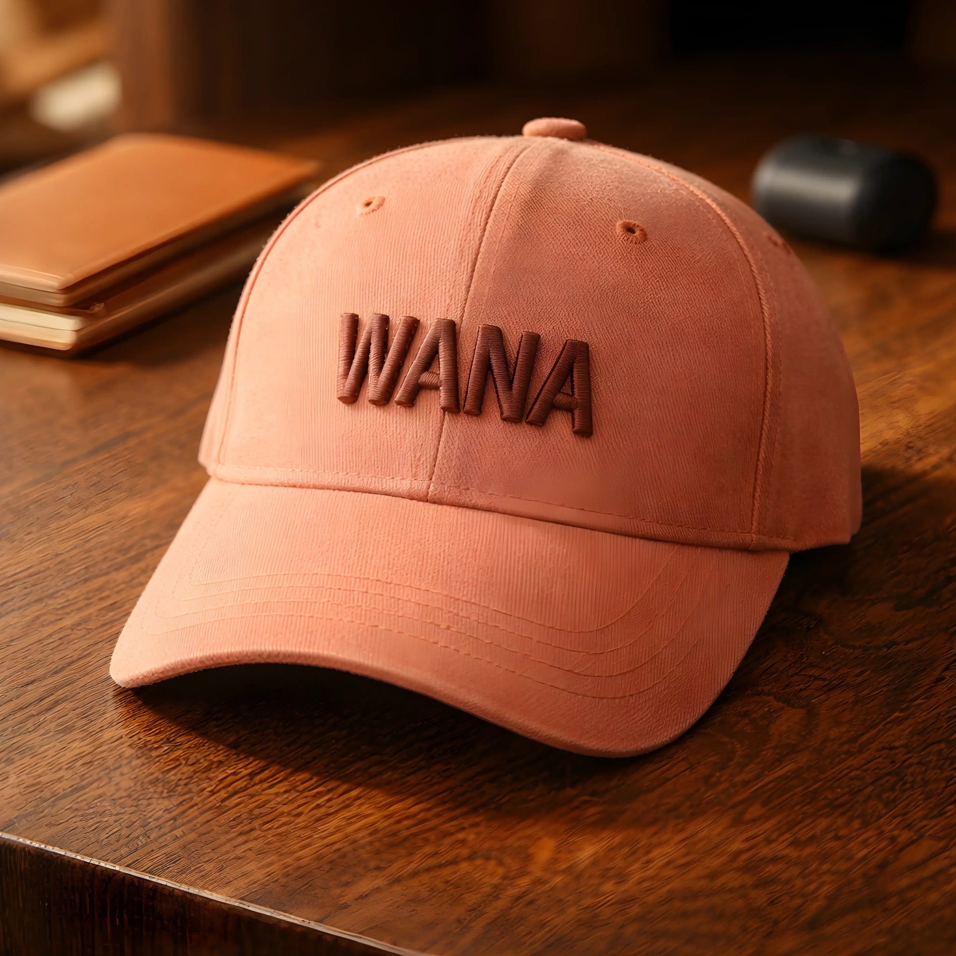 WANA 3D Embroidered Peach Cap