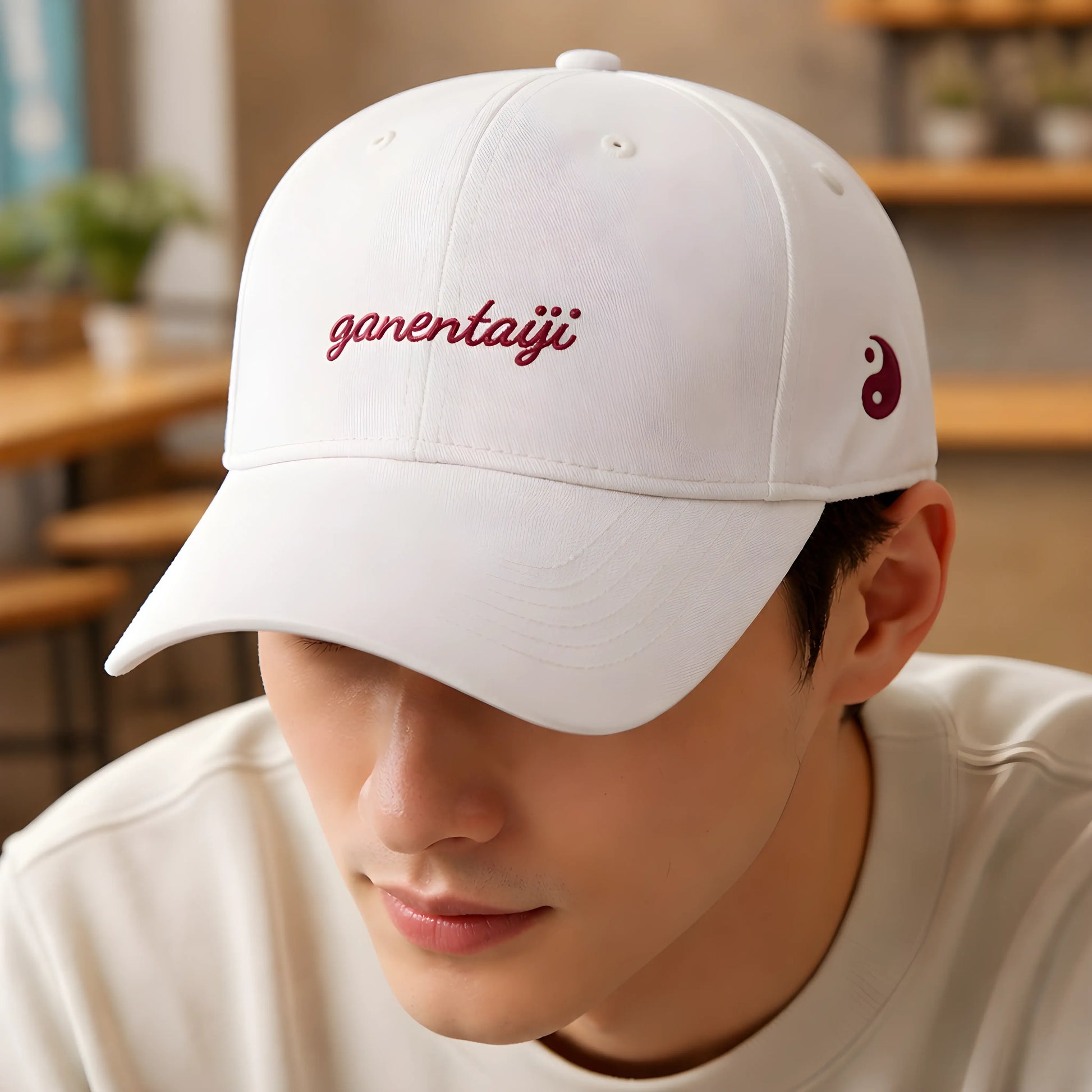 "ganentaiji" Yin-Yang Script Cap