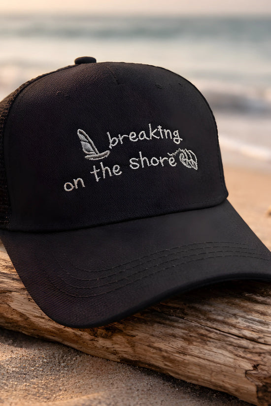 "Breaking on the Shore" Nautical Trucker Cap