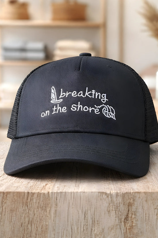 "Breaking on the Shore" Nautical Trucker Cap