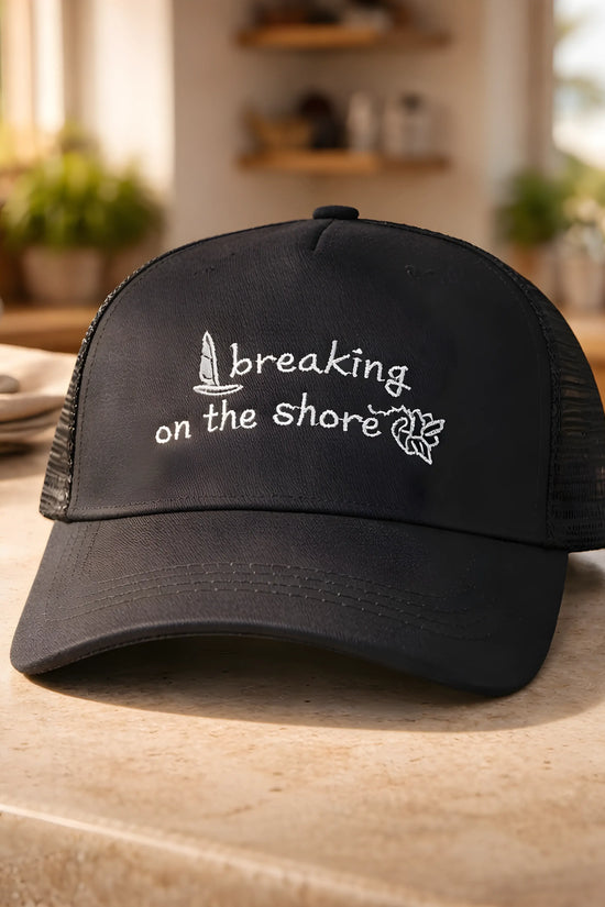 "Breaking on the Shore" Nautical Trucker Cap