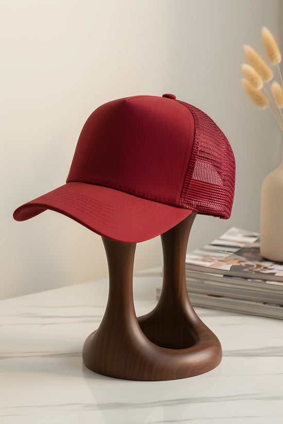 Classic Burgundy Mesh Cap