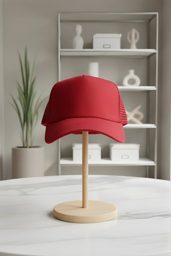 Classic Burgundy Mesh Cap