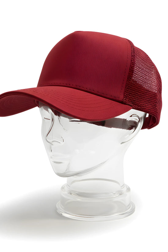 Classic Burgundy Mesh Cap