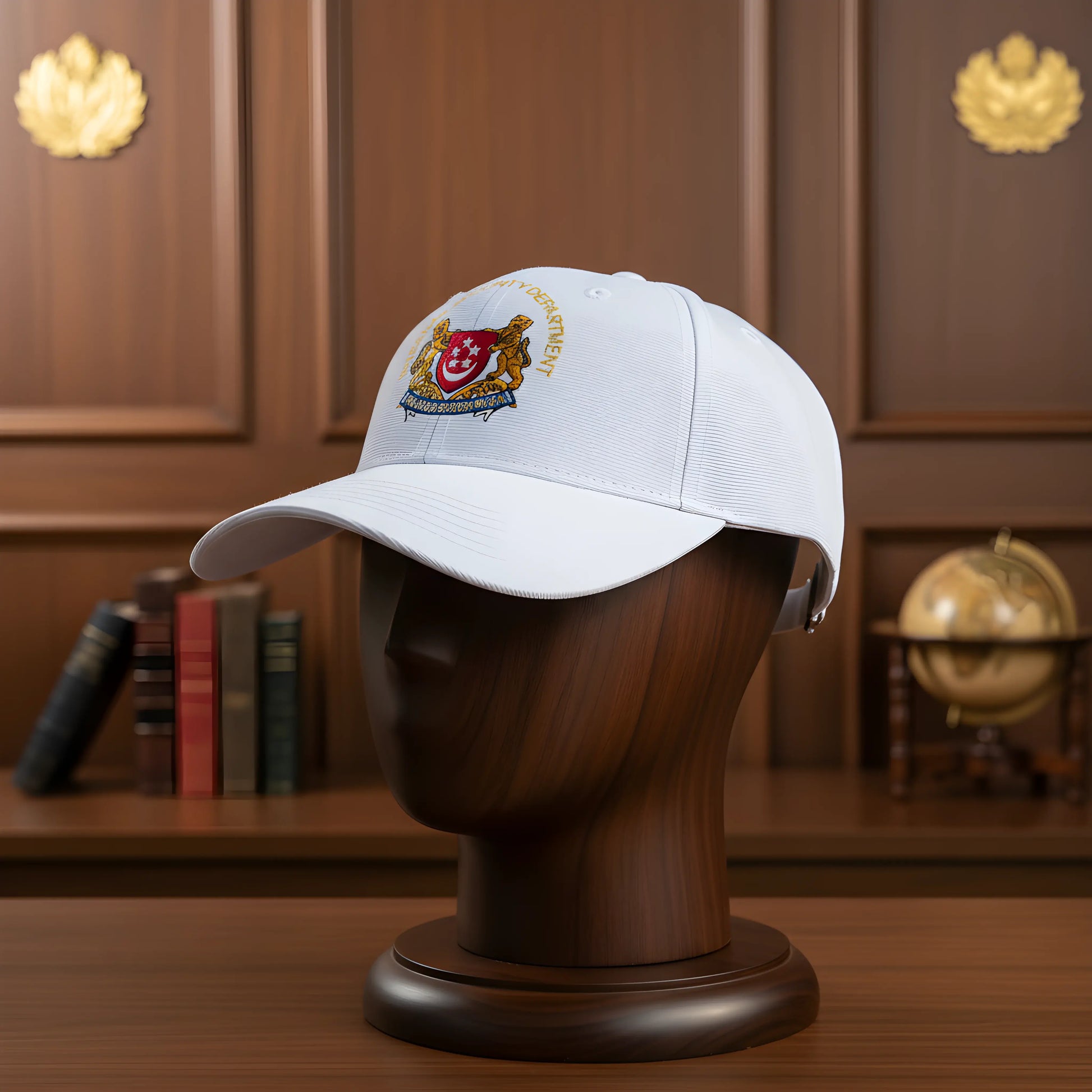 White Crest Security Cap