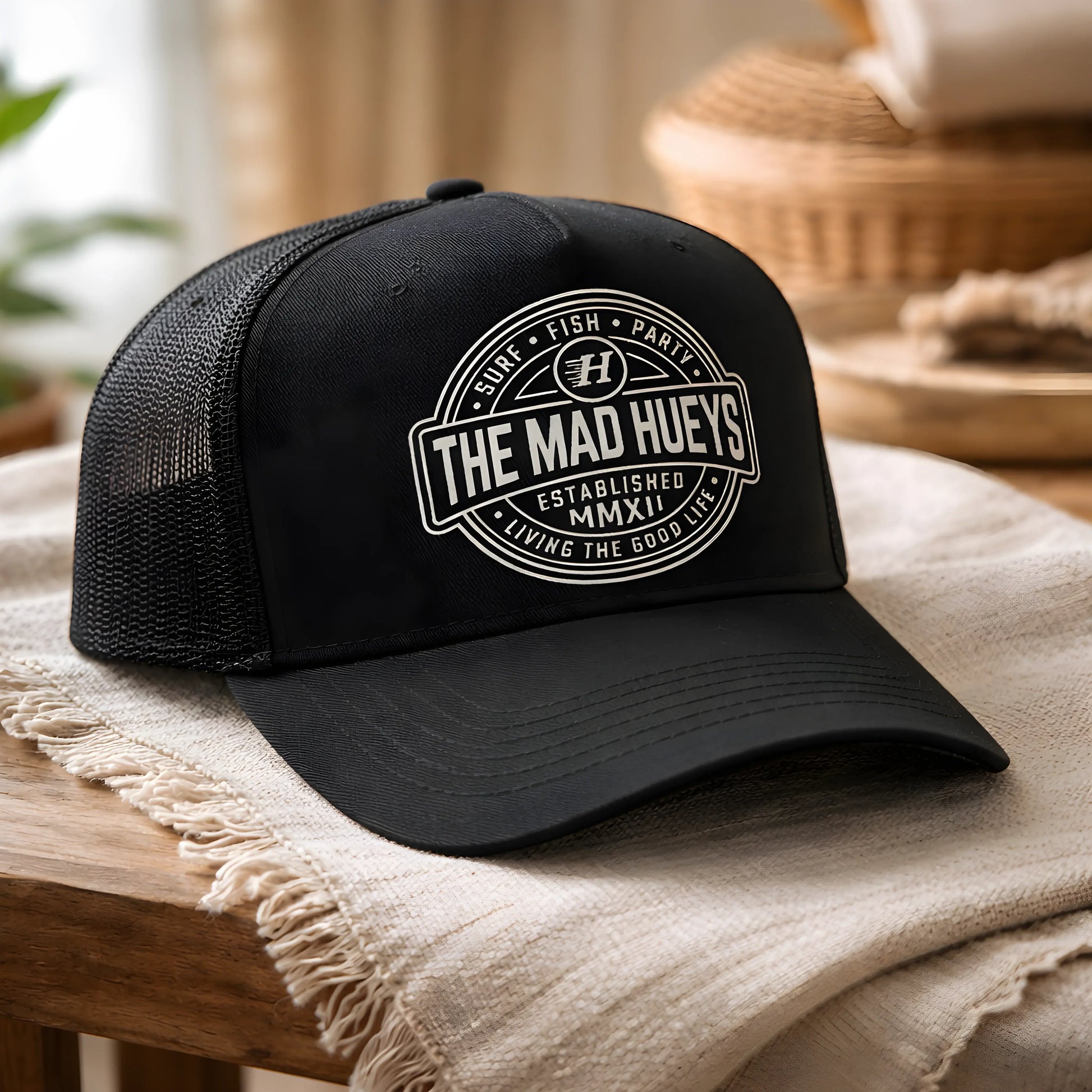 The Mad Hueys 'Good Life' Black Trucker