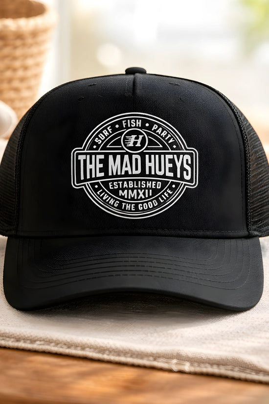 The Mad Hueys 'Good Life' Black Trucker