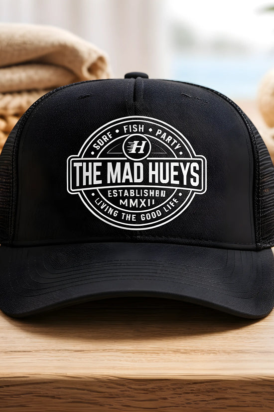 The Mad Hueys 'Good Life' Black Trucker
