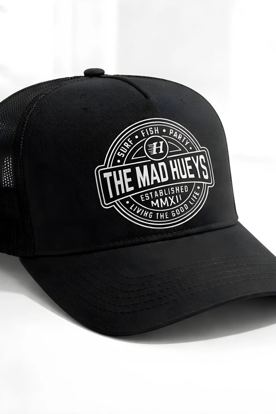 The Mad Hueys 'Good Life' Black Trucker