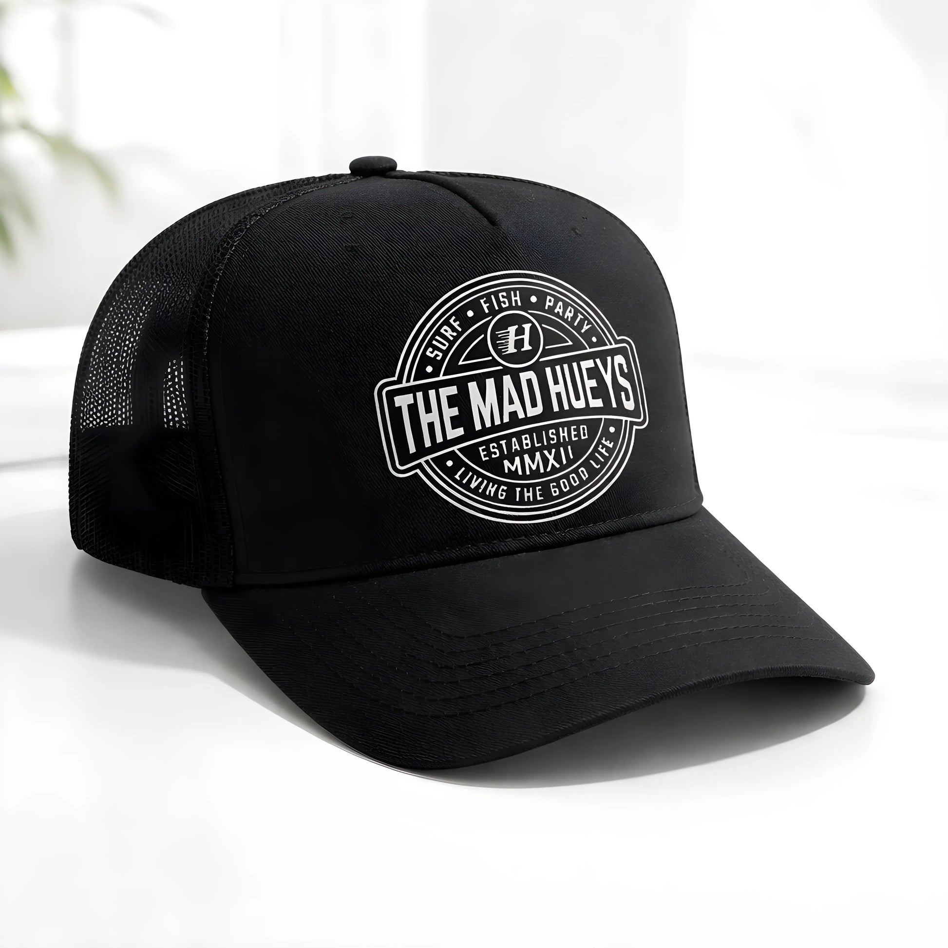 The Mad Hueys 'Good Life' Black Trucker