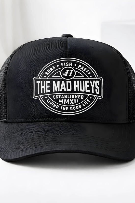 The Mad Hueys 'Good Life' Black Trucker