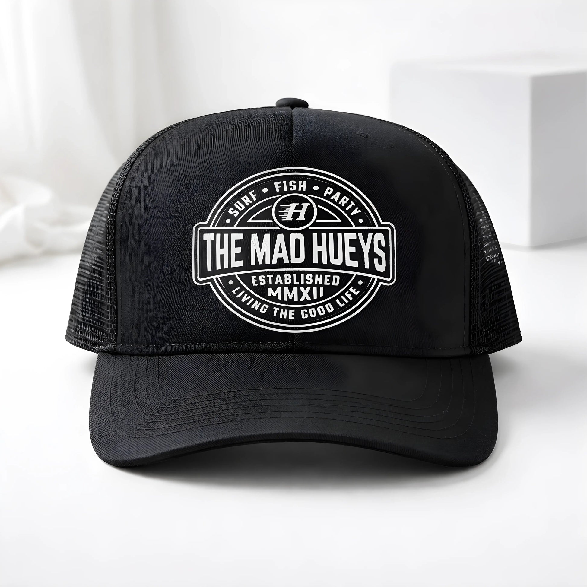 The Mad Hueys 'Good Life' Black Trucker