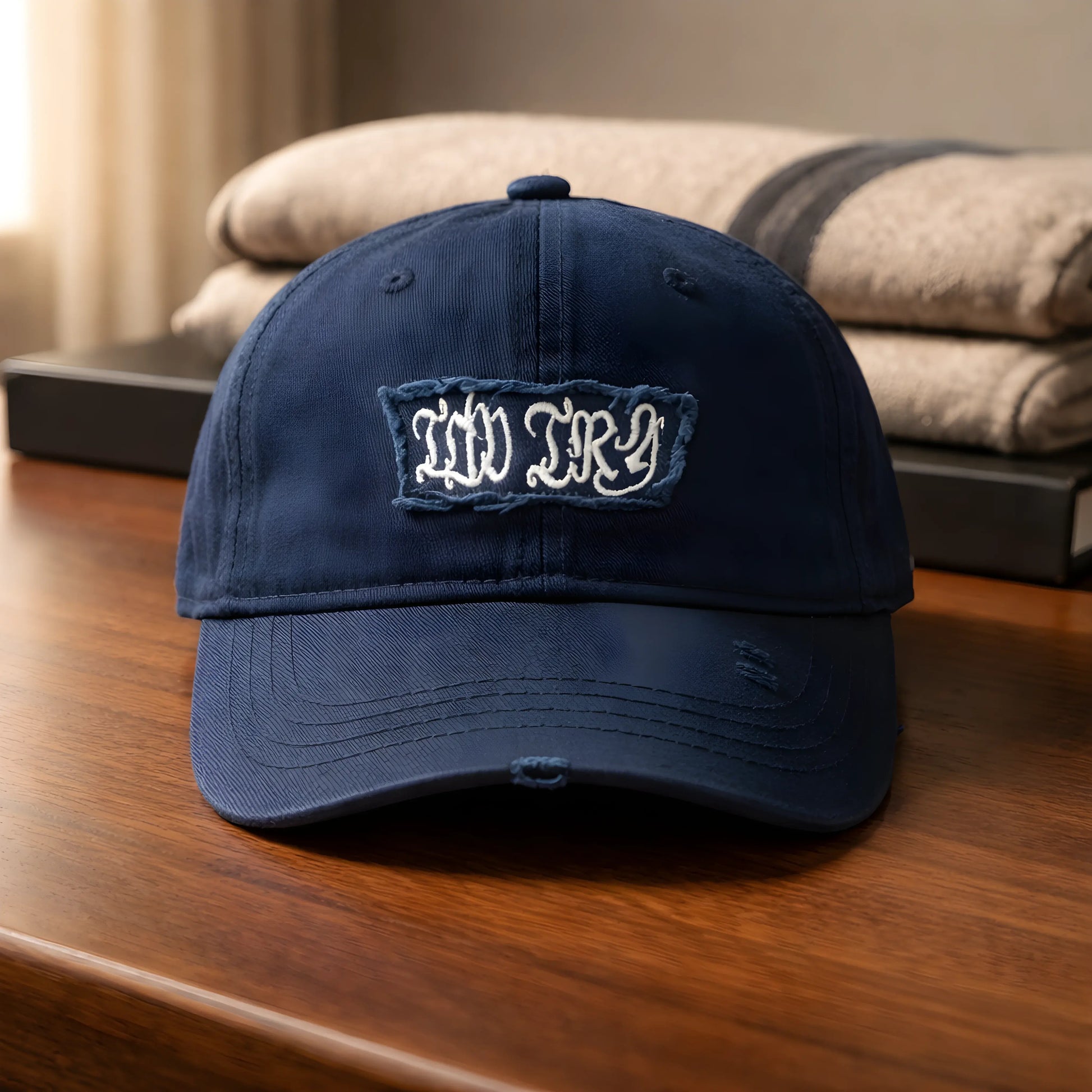 The Gothic Indigo 'Frayed' Dad Hat