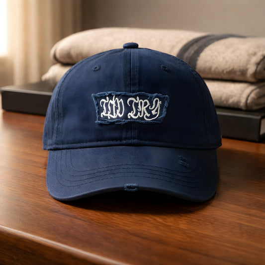 The Gothic Indigo 'Frayed' Dad Hat