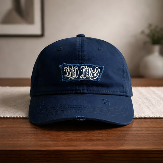 The Gothic Indigo 'Frayed' Dad Hat