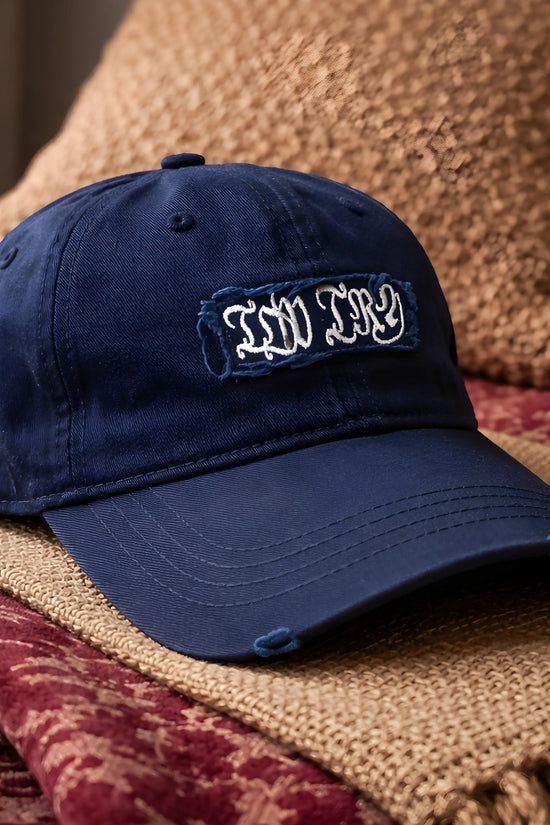 The Gothic Indigo 'Frayed' Dad Hat