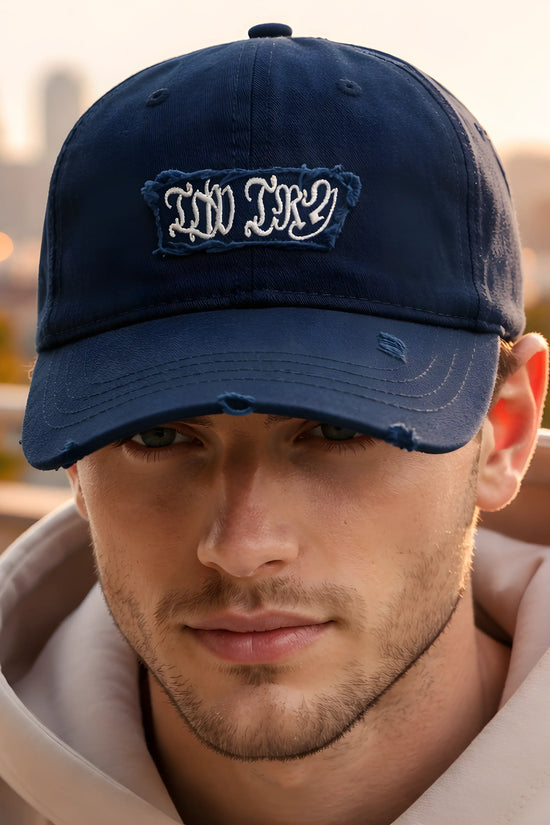 The Gothic Indigo 'Frayed' Dad Hat