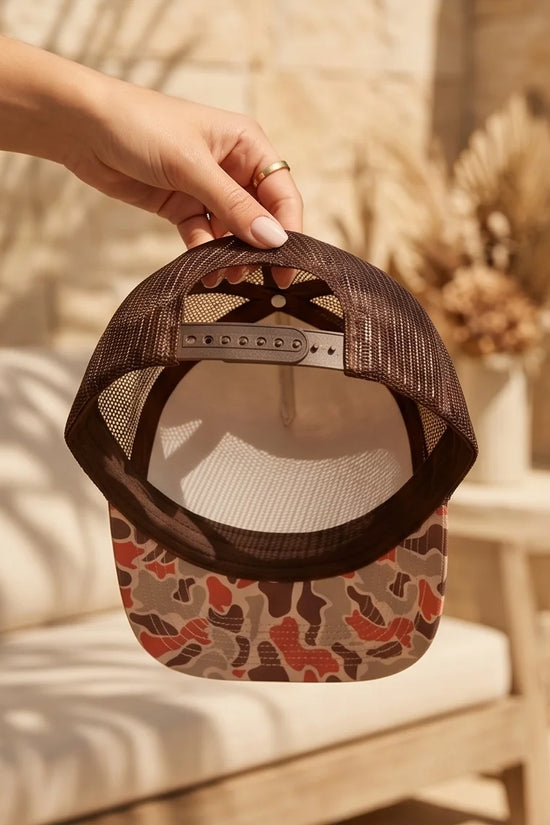 The 'Wildwood' Duck Camo 7-Panel Trucker