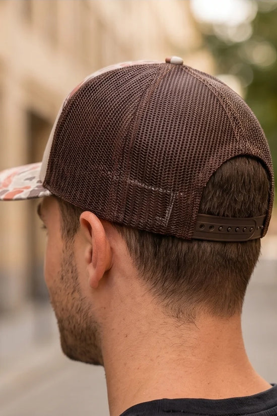 The 'Wildwood' Duck Camo 7-Panel Trucker