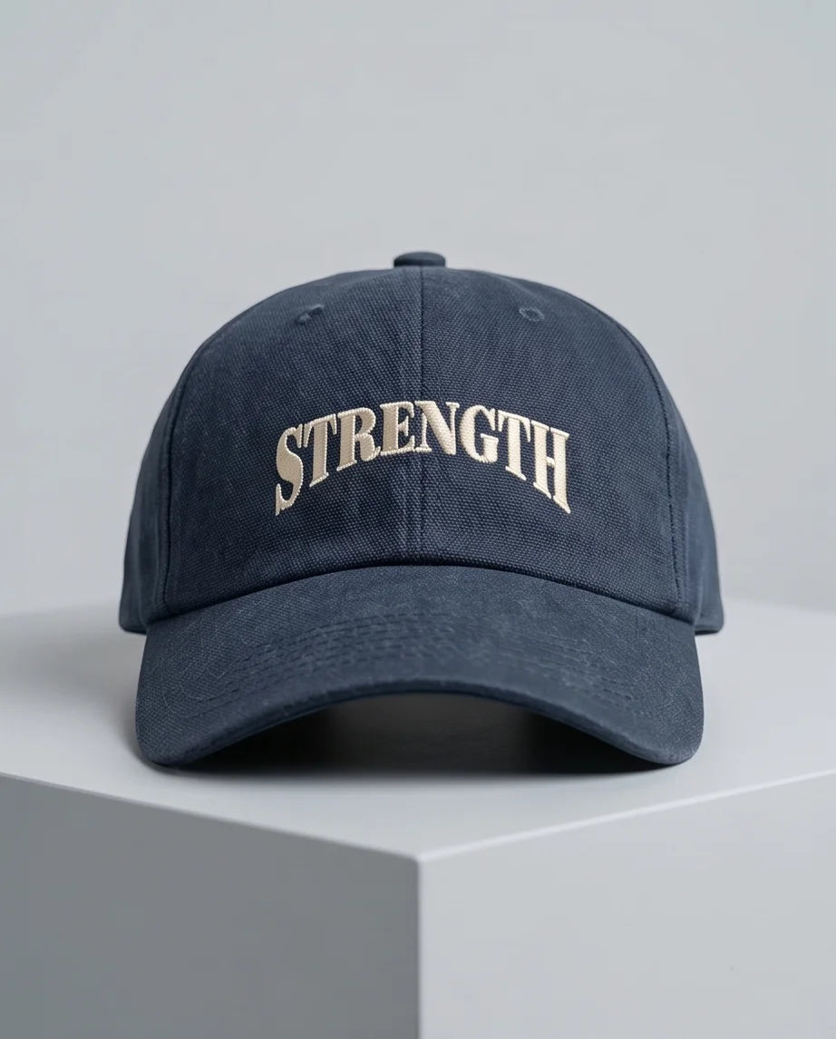The 'Inner Strength' Washed Navy Heritage Cap
