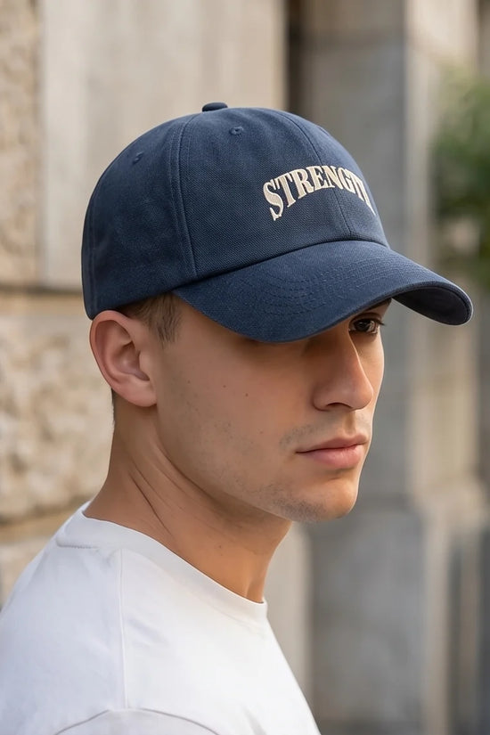 The 'Inner Strength' Washed Navy Heritage Cap