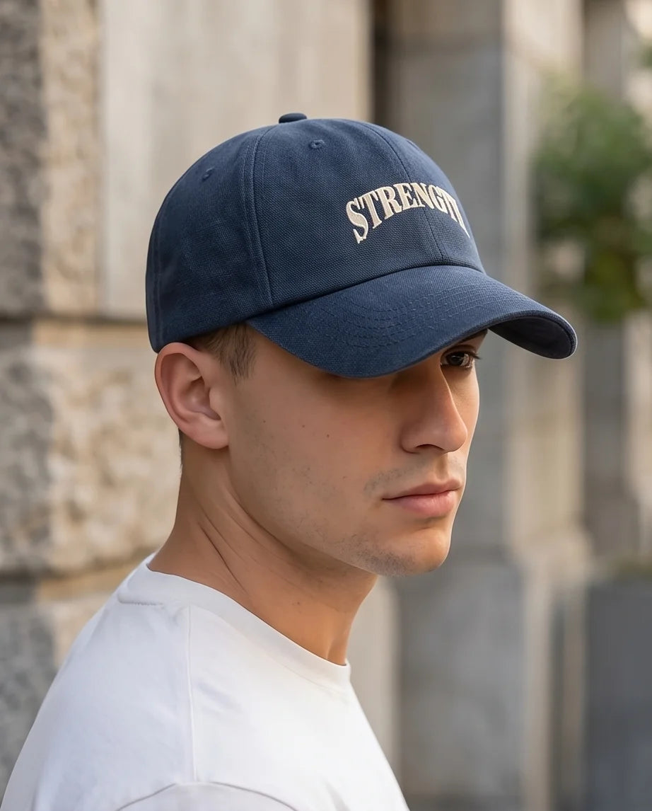 The 'Inner Strength' Washed Navy Heritage Cap
