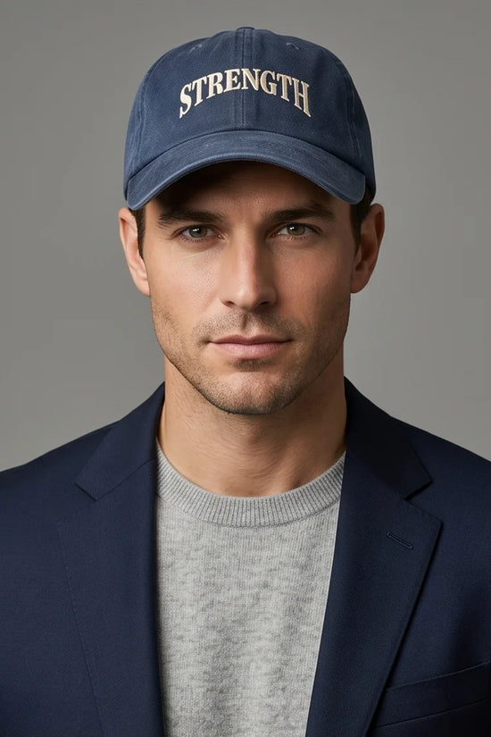 The 'Inner Strength' Washed Navy Heritage Cap