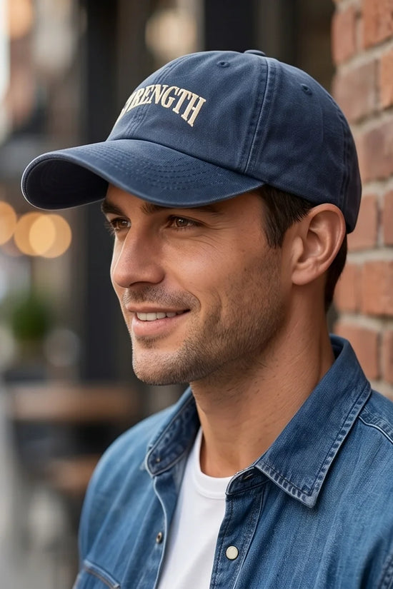 The 'Inner Strength' Washed Navy Heritage Cap