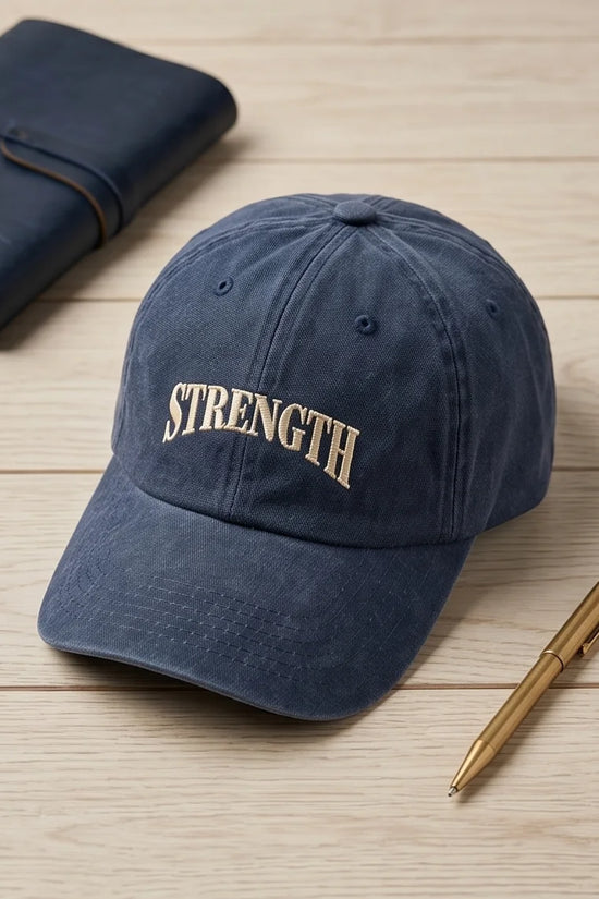 The 'Inner Strength' Washed Navy Heritage Cap