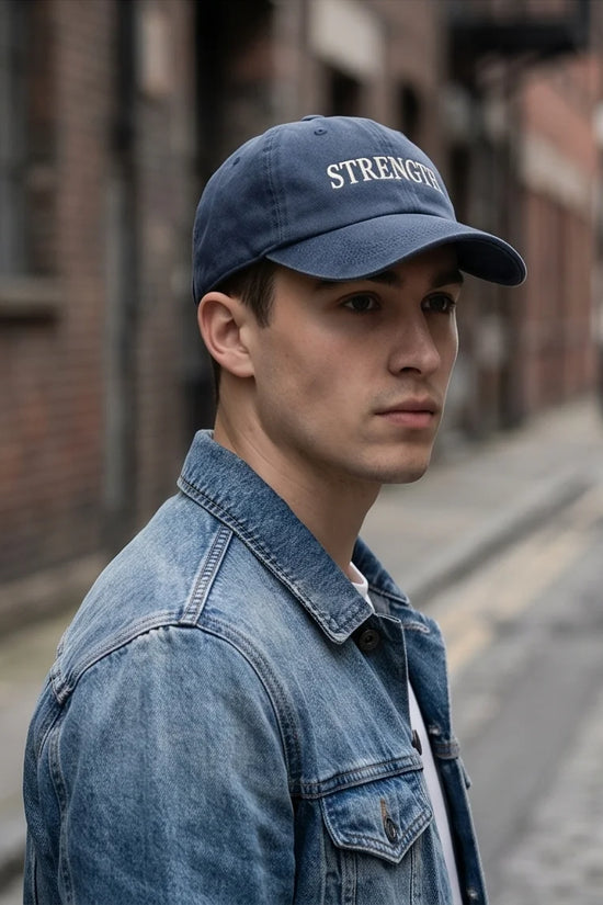 The 'Inner Strength' Washed Navy Heritage Cap