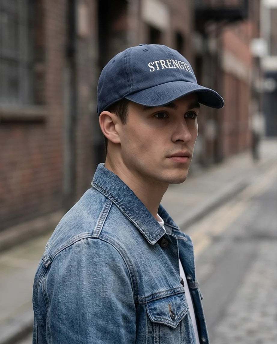 The 'Inner Strength' Washed Navy Heritage Cap
