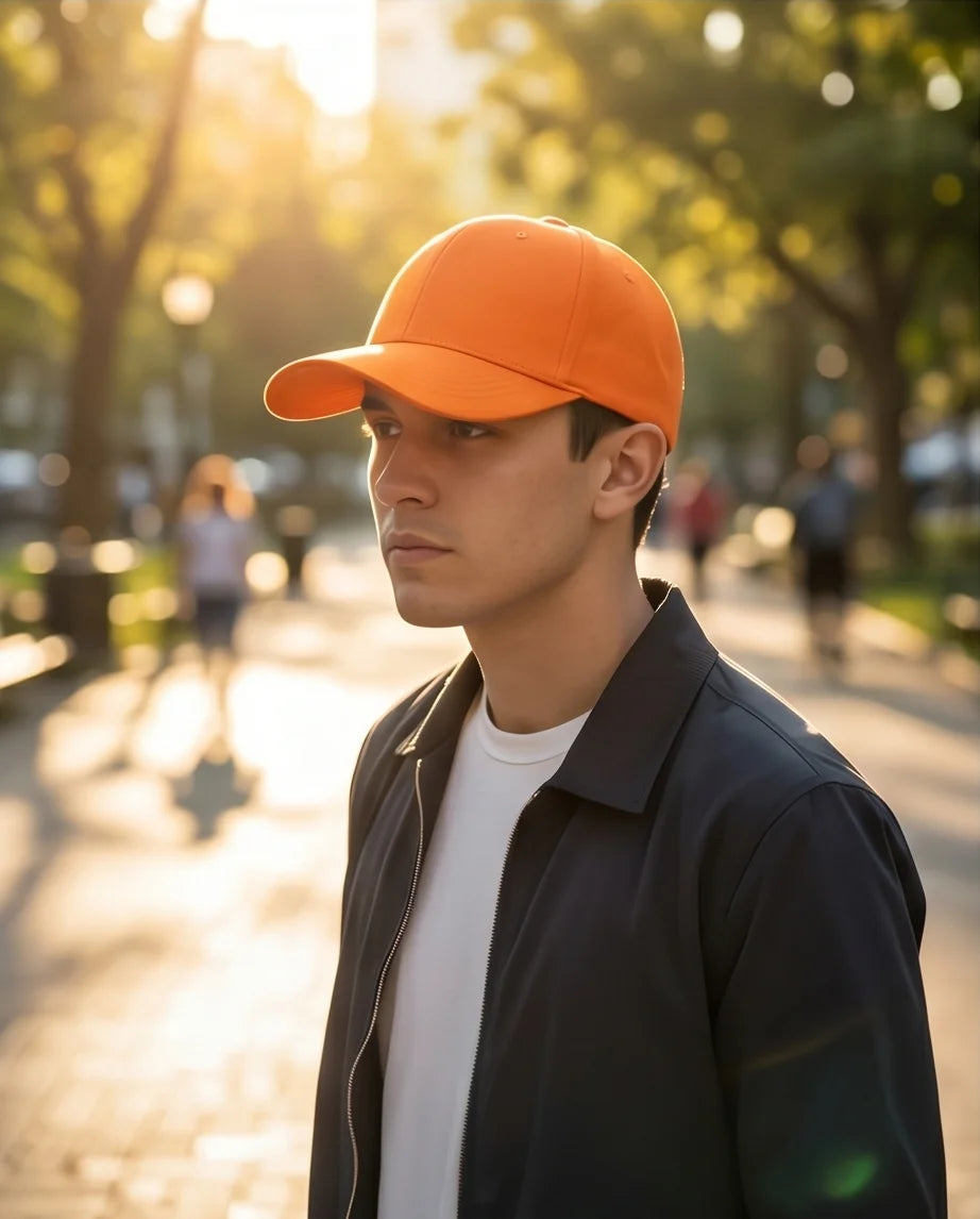 The 'Solar Flare' Essential Orange Cap