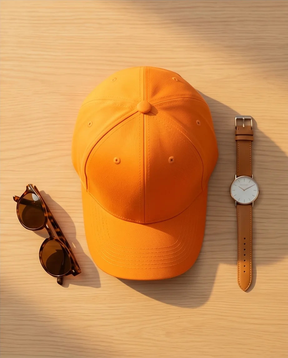The 'Solar Flare' Essential Orange Cap