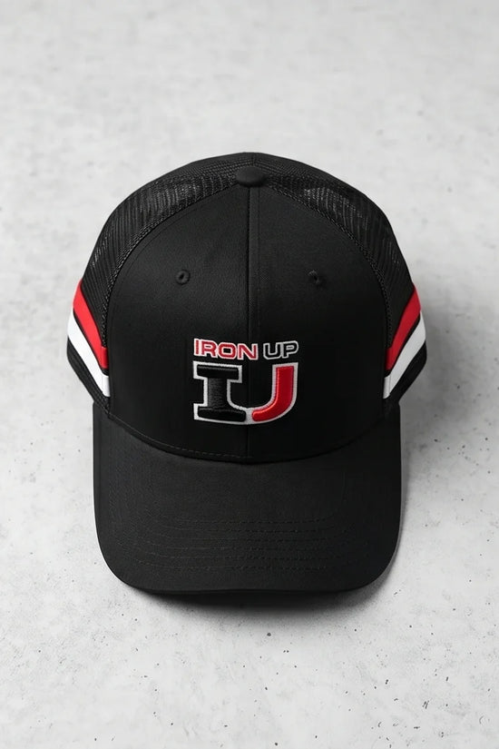 "Iron Up" IU Black Trucker Hat