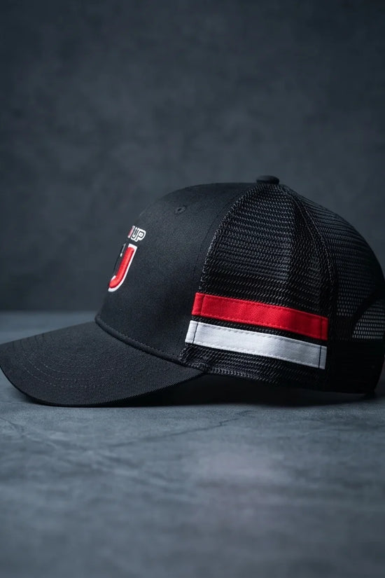 "Iron Up" IU Black Trucker Hat