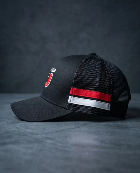 "Iron Up" IU Black Trucker Hat