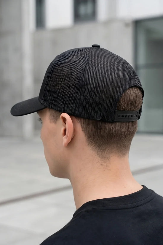 "Iron Up" IU Black Trucker Hat