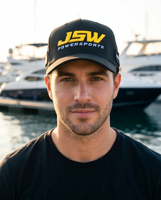 JSW Powersports Black Trucker Hat