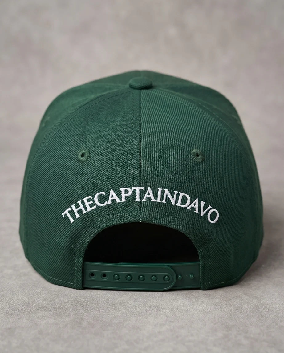 Dark Green "Captain" Baseball Cap