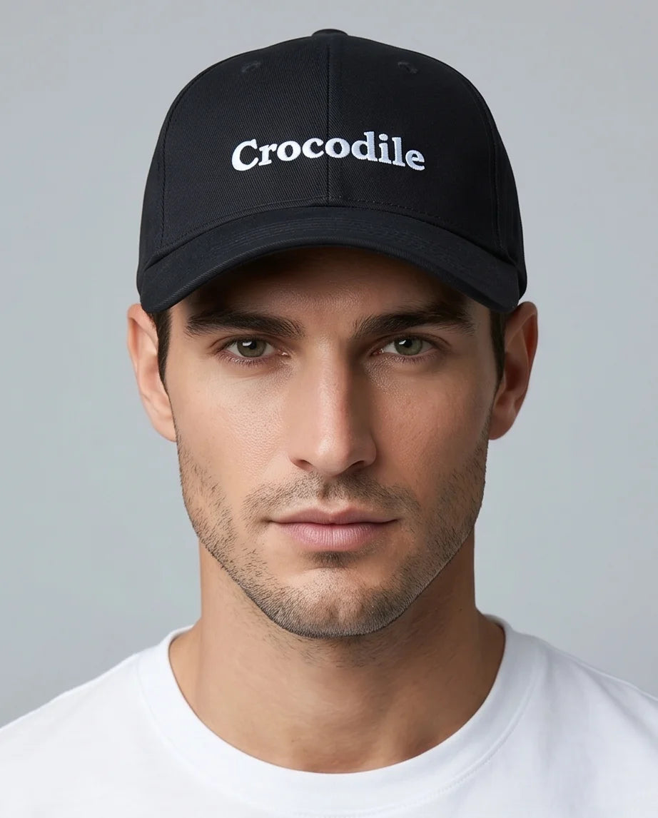 "Crocodile" Embroidered Baseball Cap