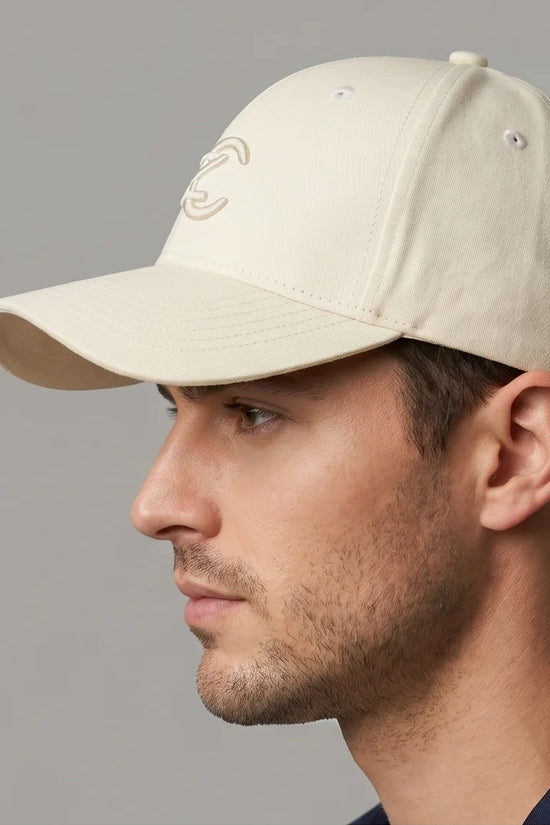 Cream Tonal "ZC" Baseball Cap
