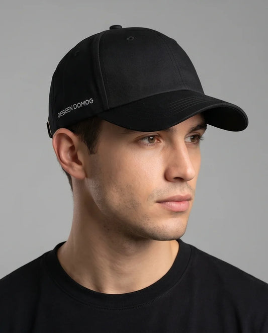 Classic Black Twill Baseball Cap
