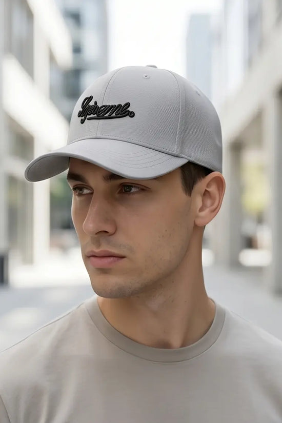 "Script Icon" Utility Cap – Olive Drab & Gold