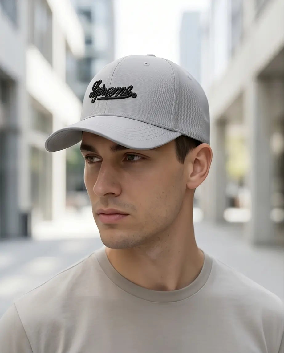 "Script Icon" Utility Cap – Olive Drab & Gold