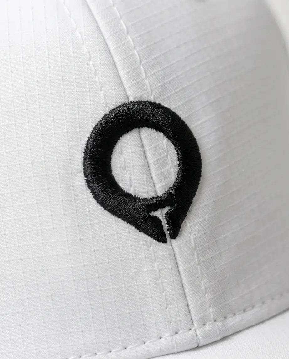 "The Marker" Premium Golf Cap – Bright White