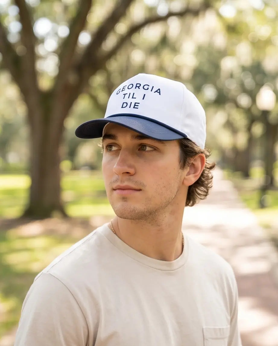 Georgia Heritage Statement Cap – High-Crown Retro Snapback
