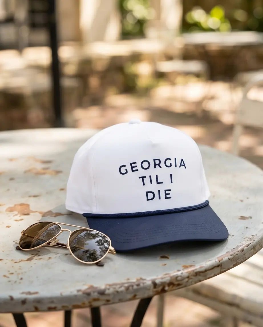 Georgia Heritage Statement Cap – High-Crown Retro Snapback