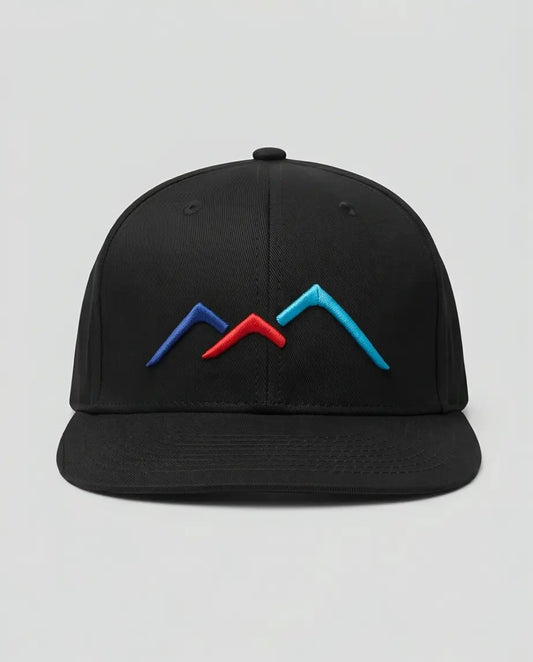 Horizon Series Flat-Brim Hat – Embroidered Detail